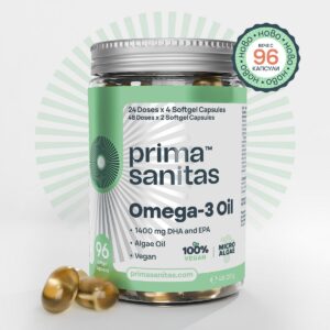 Омега-3 70% DHA и EPA масло от водорасли